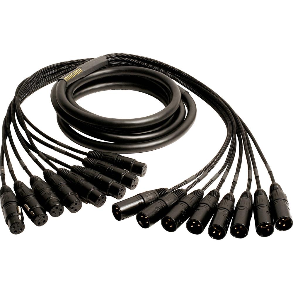 Mogami Cable Snake de Audio 8 Canales XLR Macho a XLR Hembra 30' con Conectores Baquelita