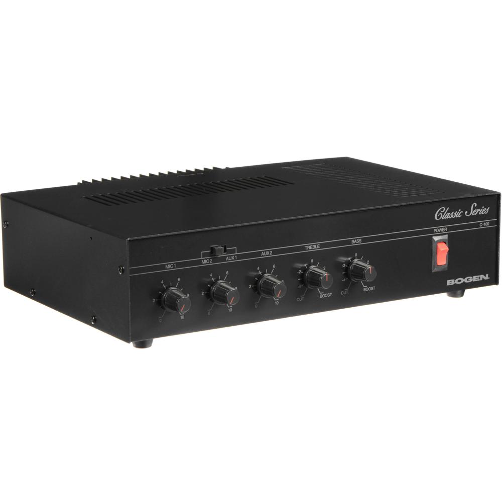 Bogen Amplificador de Dirección Pública C100 Classic Series 100W con 4 Entradas y Salida