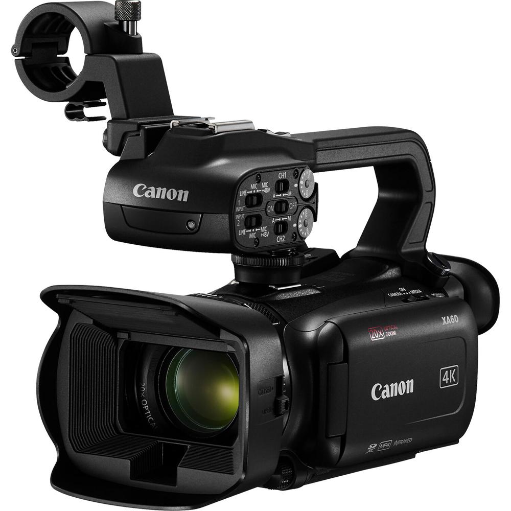 Canon XA60 Camcorder Profesional UHD 4K con Sensor CMOS de 1/2.3"" y Zoom Óptico de 20x