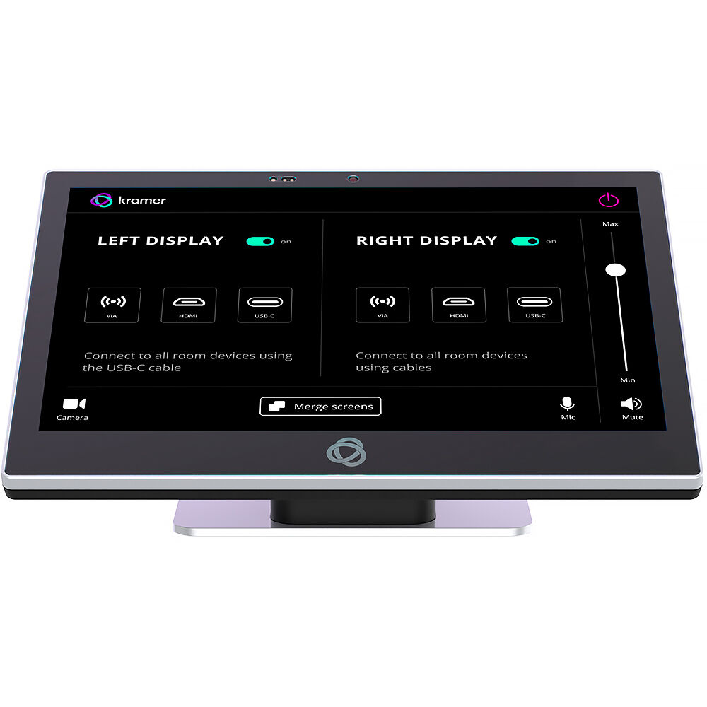 Kramer KT-210 Gen 2 Monitor Táctil de 10"" WUXGA PoE con Cámara Integrada y Soporte para