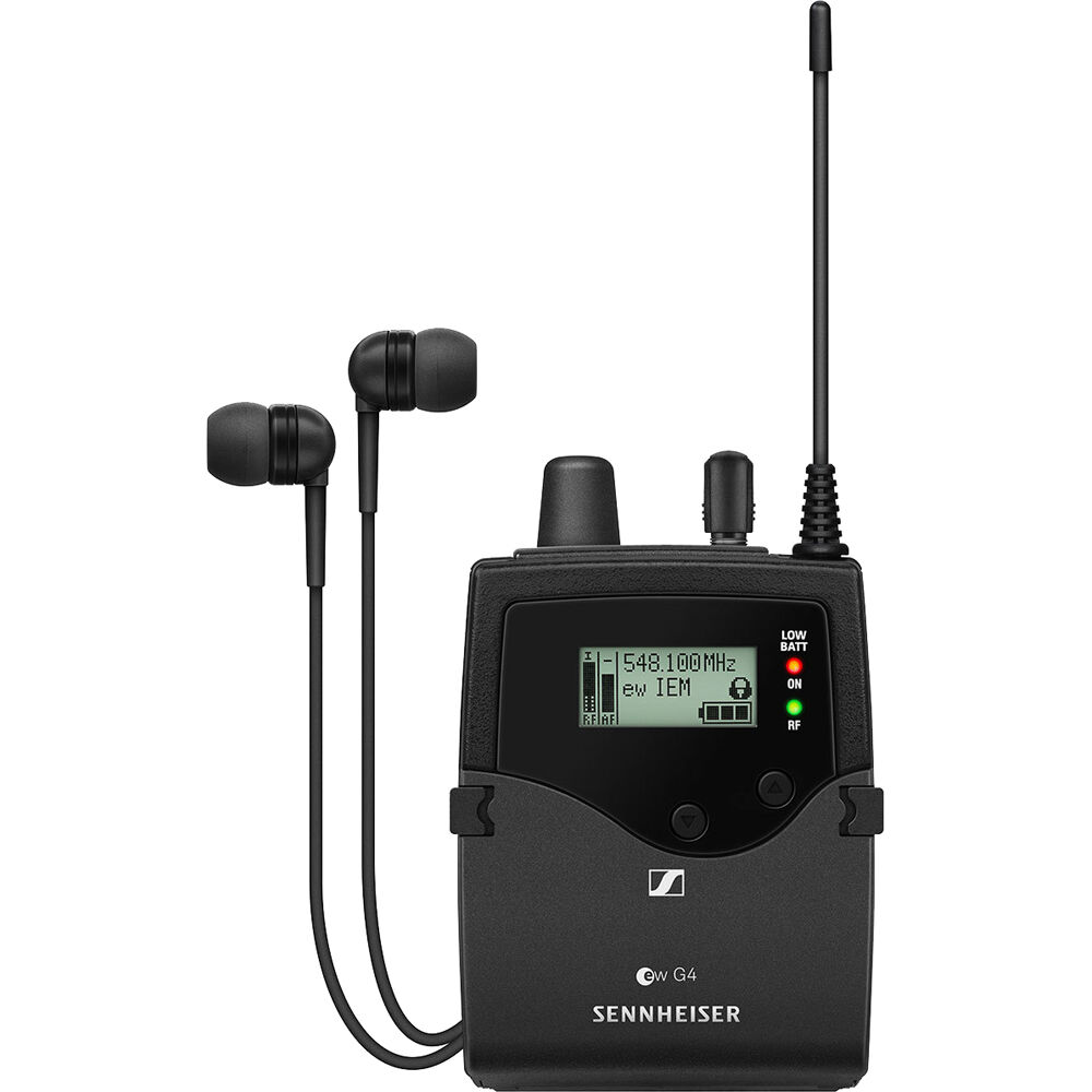 Sennheiser EK IEM G4 Receptor Inalámbrico Estéreo con Auriculares IE 4, G: 558 a 608 MHz