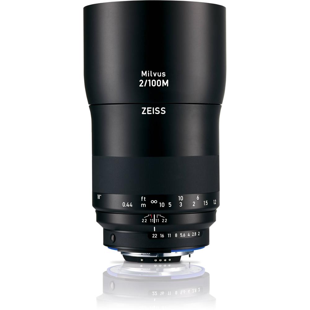 ZEISS Milvus 100mm f/2M ZF.2 Lente Macro para Nikon F - Apertura f/2 a f/22, 1:2 de Magnif