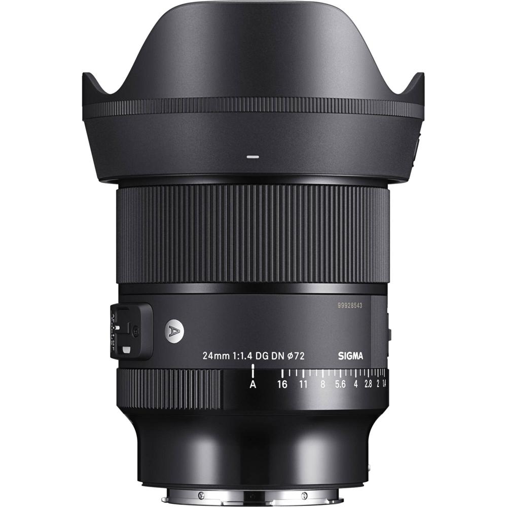 Sigma 24mm f/1.4 DG DN Art Lens L-Mount - Abertura f/1.4, 11 Lâminas, Super Multilayer Co