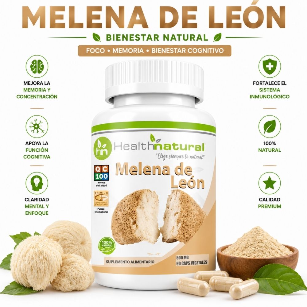 MELENA DE LEÓN HEALTHNATURAL 500MG