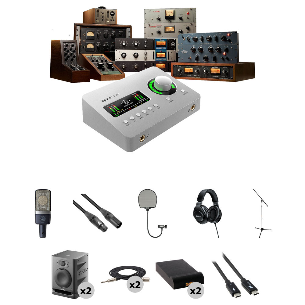 Universal Audio Apollo Solo Heritage Edition Interfaz de Audio USB-C 2x4 con Kit de Estudi