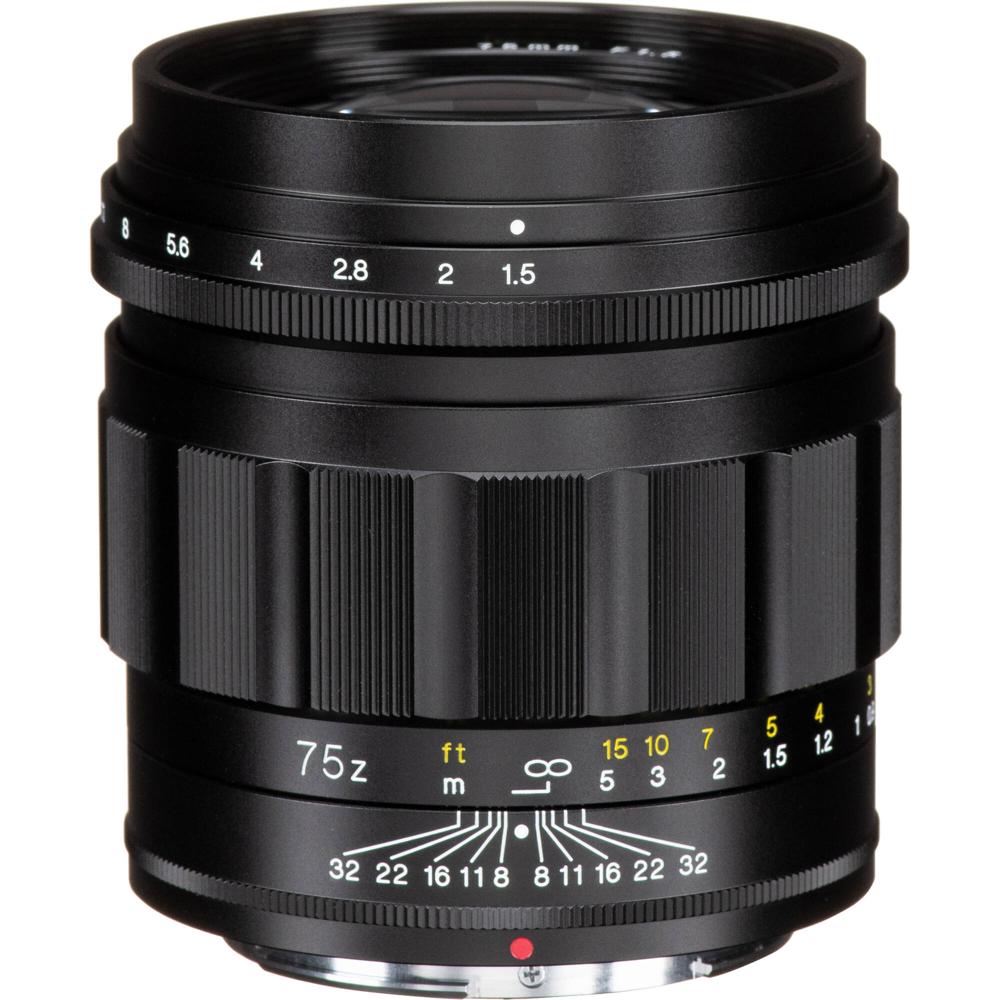 Voigtlander Nokton 75mm f/1.5 Aspherical Lens para Nikon Z - Lente de enfoque manual, aper