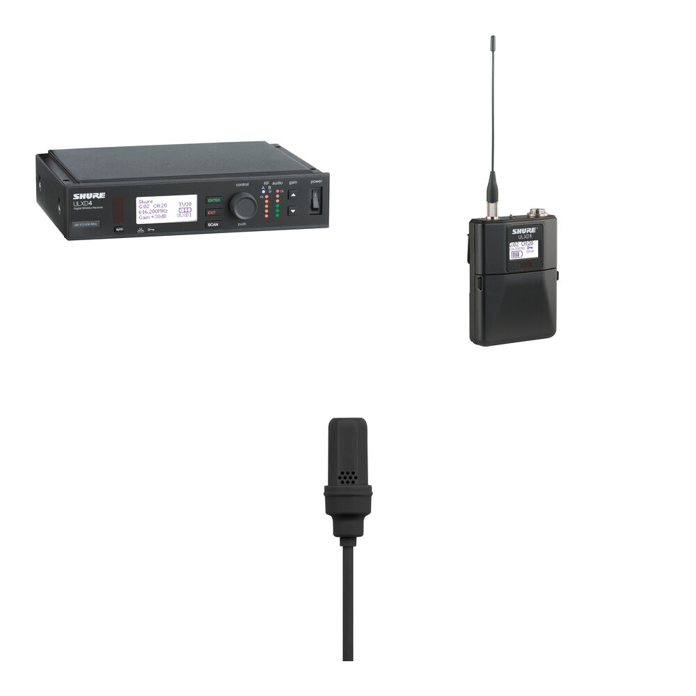 Shure Kit Inalámbrico Lavalier ULXD H50 (Micrófono UL4, 534 a 598 MHz)
