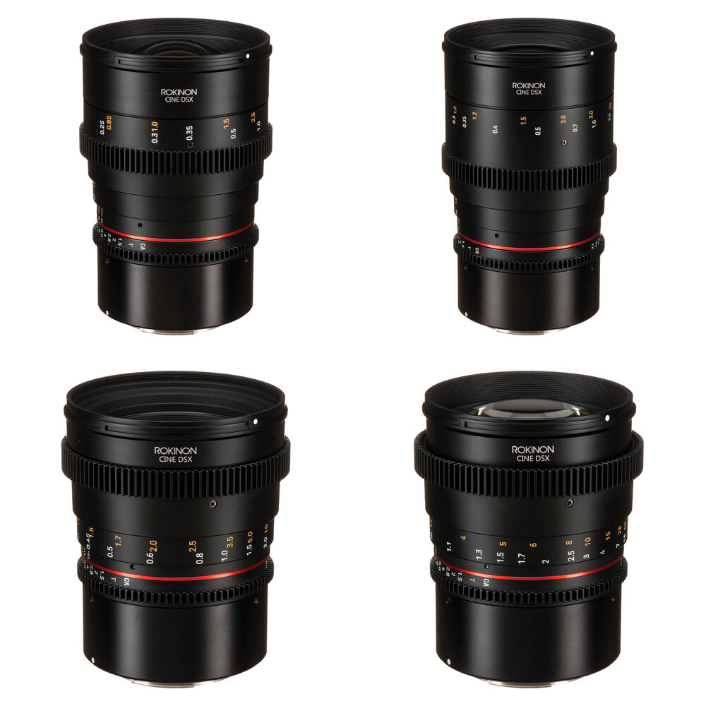 Rokinon Lentes Cine DSX 24, 35, 50 & 85mm T1.5 Canon RF Mount - Abertura de T1.5 a T22, Se