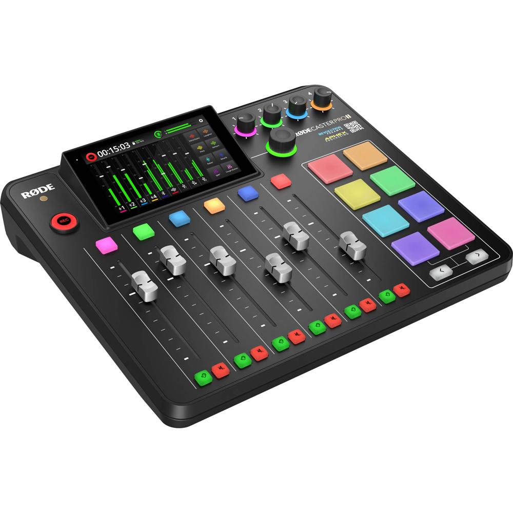 RODE RODECaster Pro II Estudio de Producción de Audio Integrado - 4 Preamplificadores de