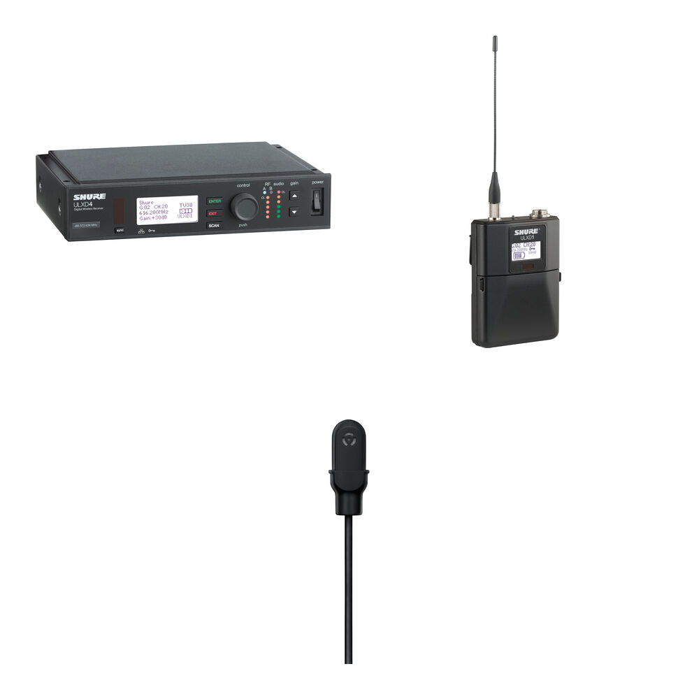 Shure ULXD Lavalier Kit H50 - Micrófono Inalámbrico UHF con Receiver y Transmisor