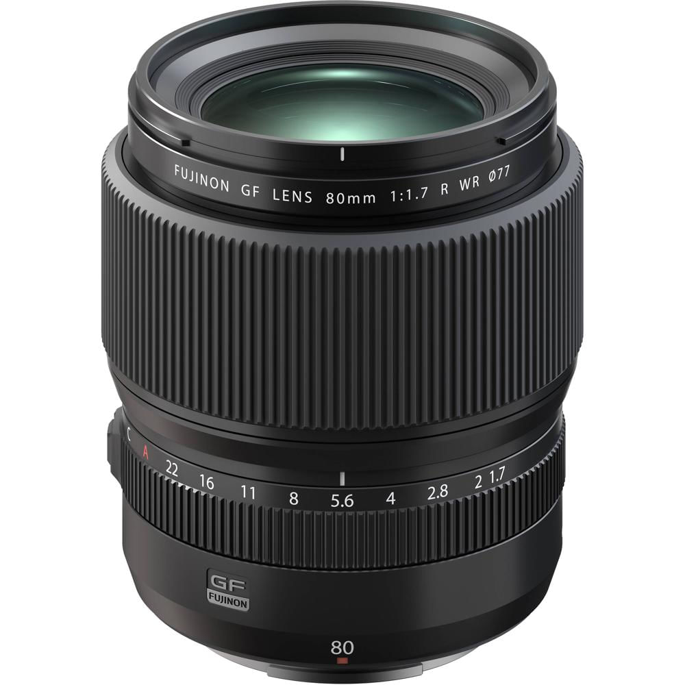 FUJIFILM GF 80mm f/1.7 R WR - Lente Prime para Formato Medio, Abertura Máxima f/1.7, Auto