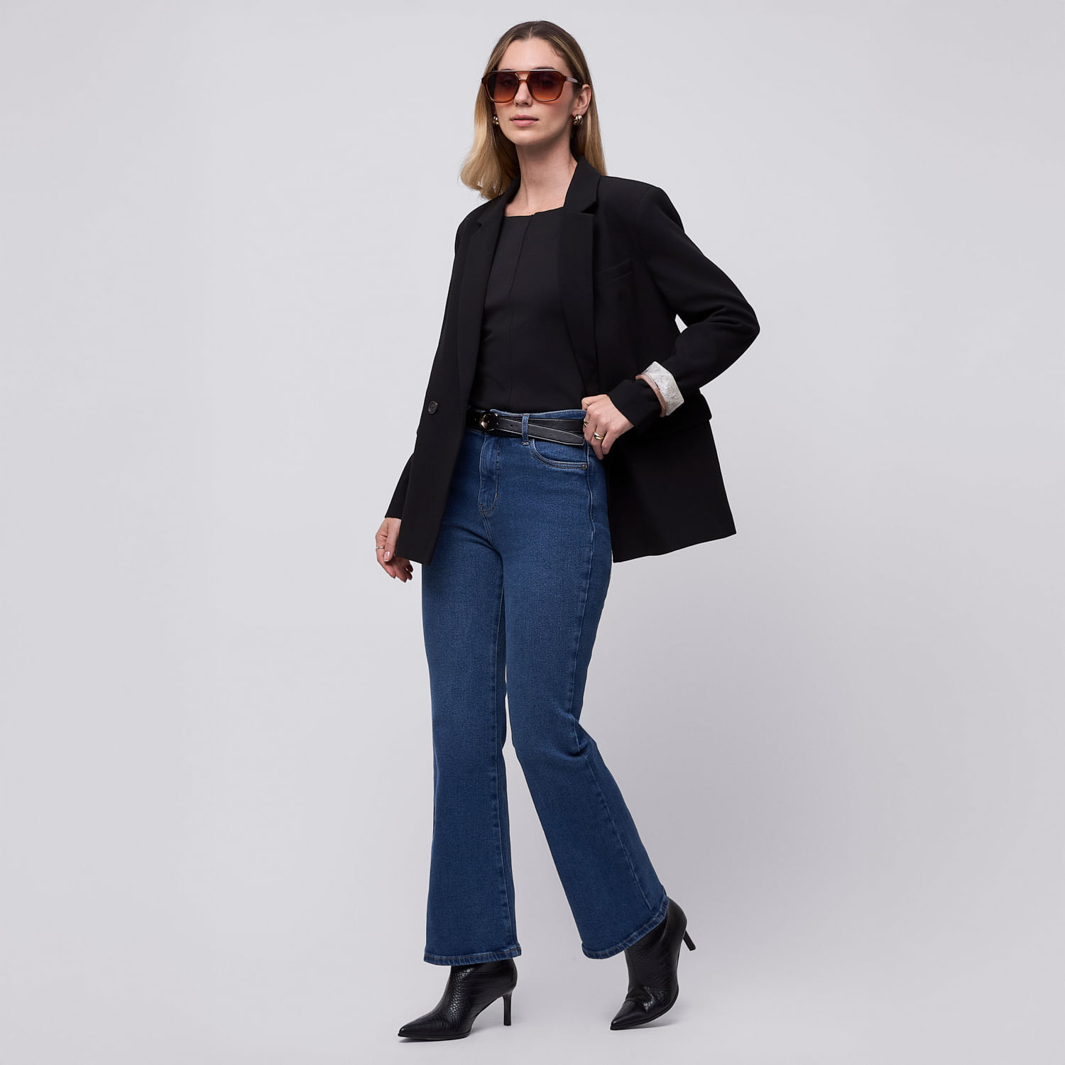 Jean Mujer Bootcut Malabar Straight Azul 34