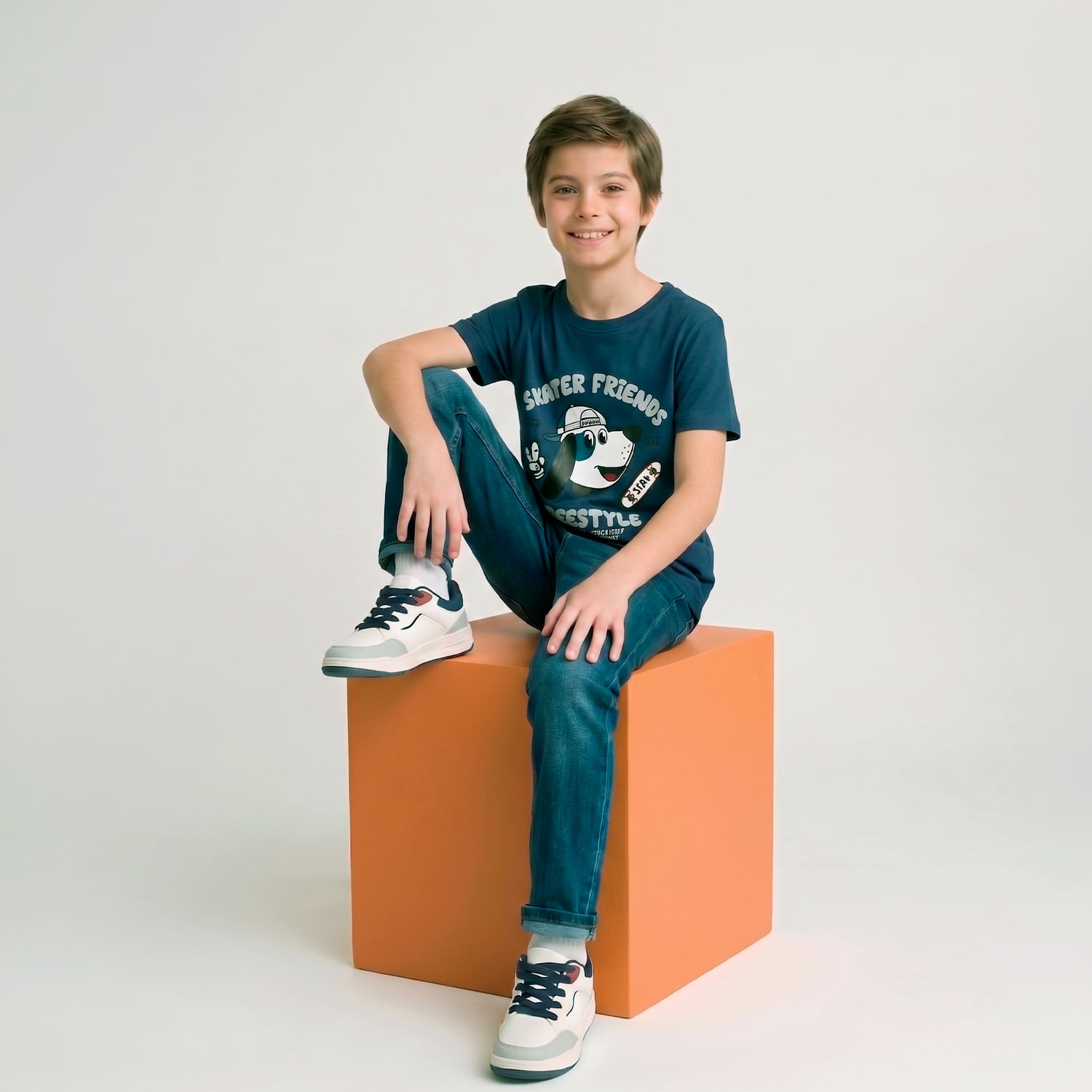 Polo Manga Corta Niño Gam Est Circus Azul Acero Talla 6
