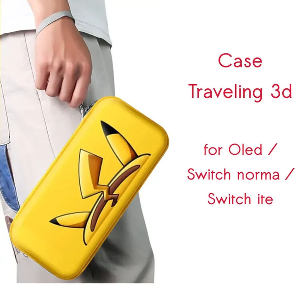 Case Viajero Estuche Nintendo Switch  Oled  Porta Accesorios