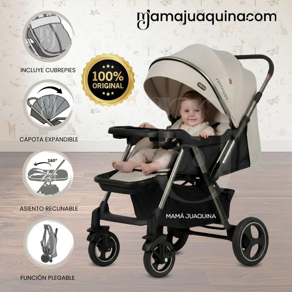 Coche Cuna de Lujo ZARAGOTO Edición Exclusiva Beige