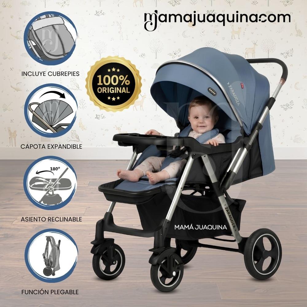 Coche Cuna de Lujo ZARAGOTO Edición Exclusiva Blue