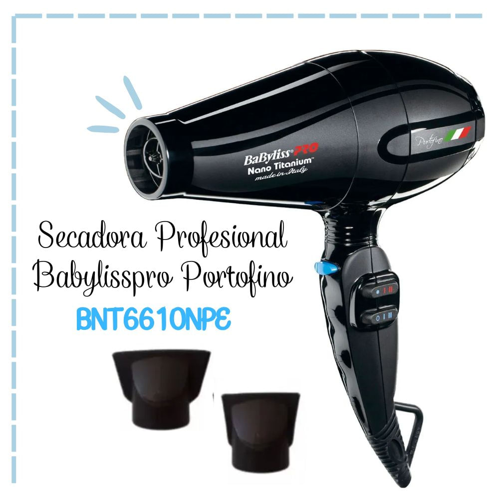 Secadora Profesional BabylissPro Portofino Negro- BNT6610NPE