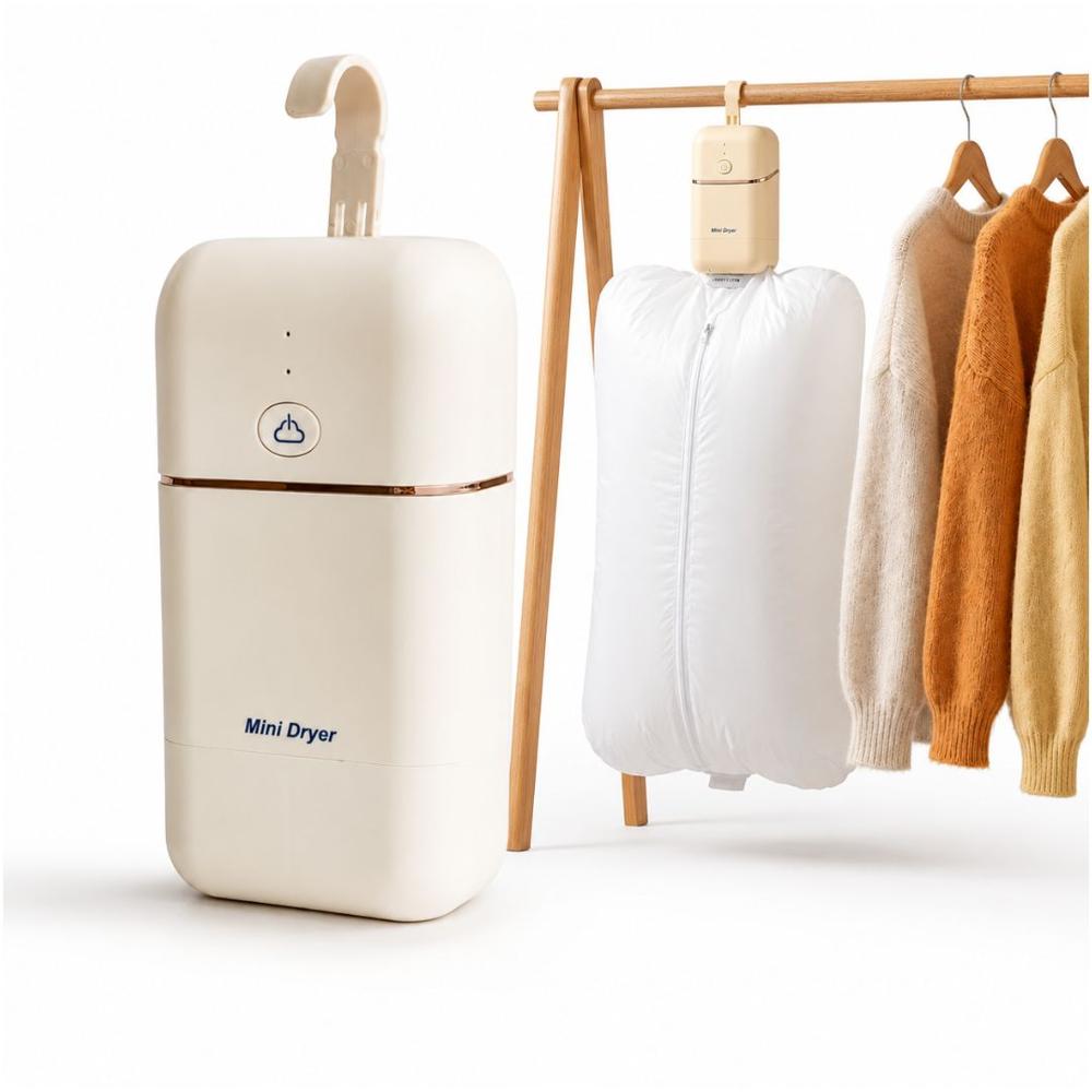 Mini Secadora Portátil de Ropa Eléctrica con Luz UV Plegable Para Viajes Hogar