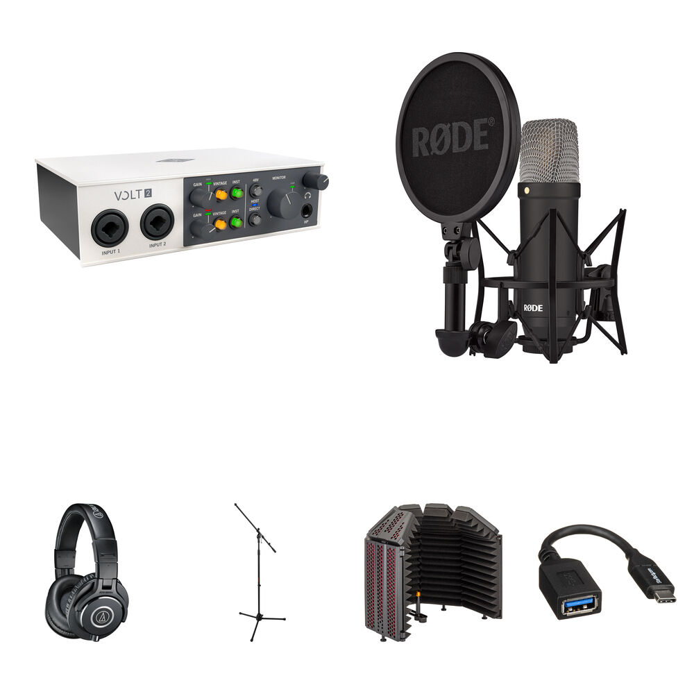 Universal Audio Volt 2 Interfaz de Audio/MIDI USB-C con Kit de Voz