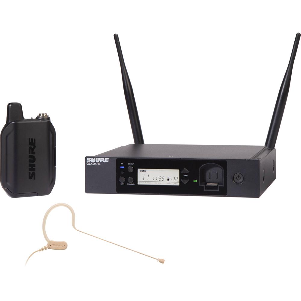 Shure GLXD14R+ Sistema Inalámbrico Dual-Banda con Micrófono Earset MX153