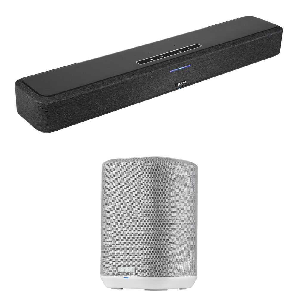 Denon Home Sound Bar SB550 y Home 150 Kit de Altavoces Inalámbricos - Soporte para Dolby