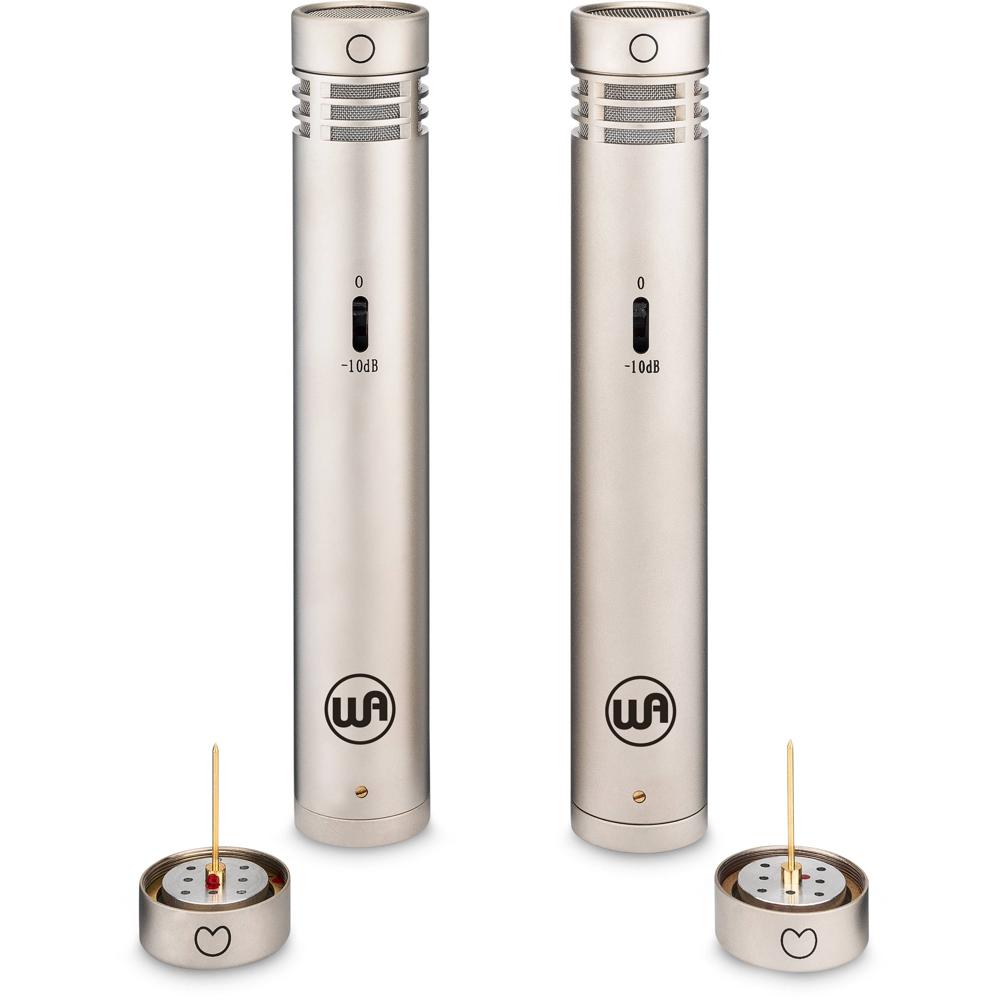Warm Audio WA-84 Par de Micrófonos de Condensador Pequeño con Cápsulas Cardioide y Omni