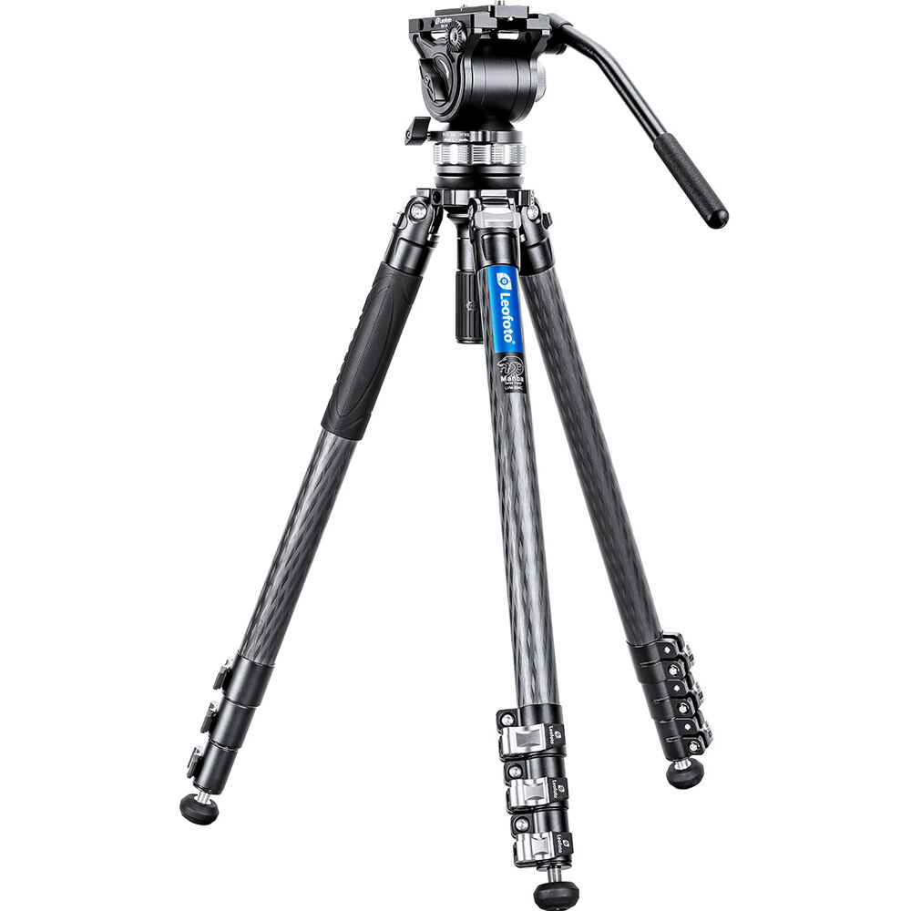 Leofoto LVM-324C Trípode de Carbono de 4 Secciones con Cabezal BV-15