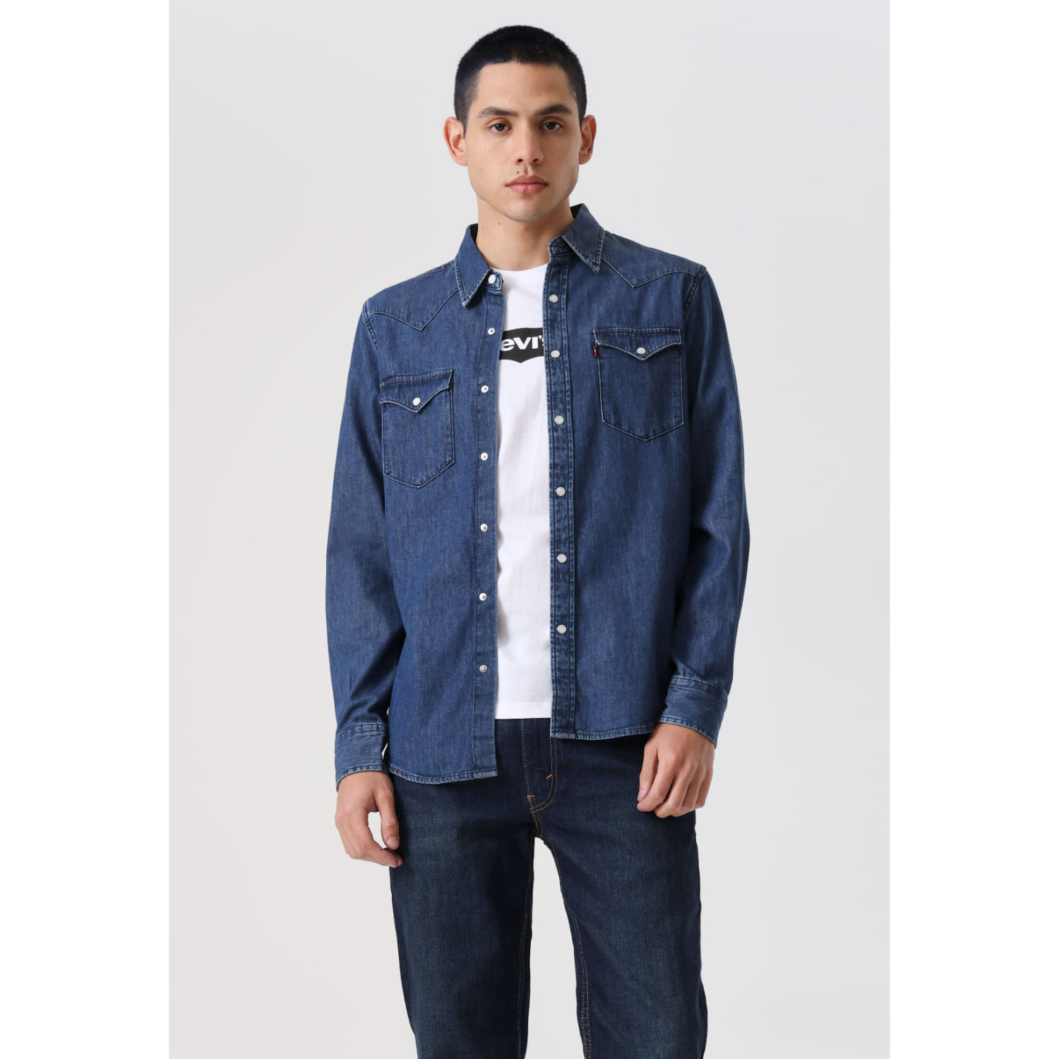 Camisa Hombre 85745-0073 Levis Azul Talla S