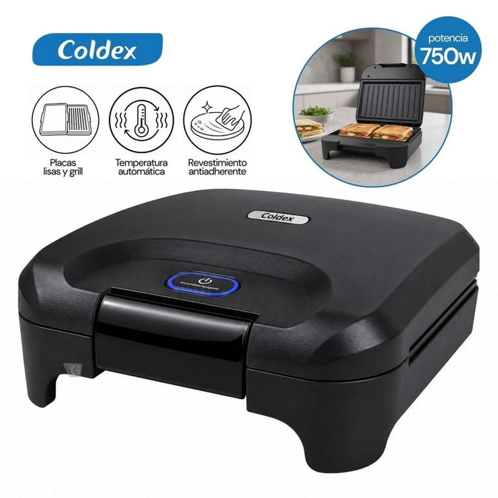Sanguchera Multiusos 750W Coldex  CX SND065