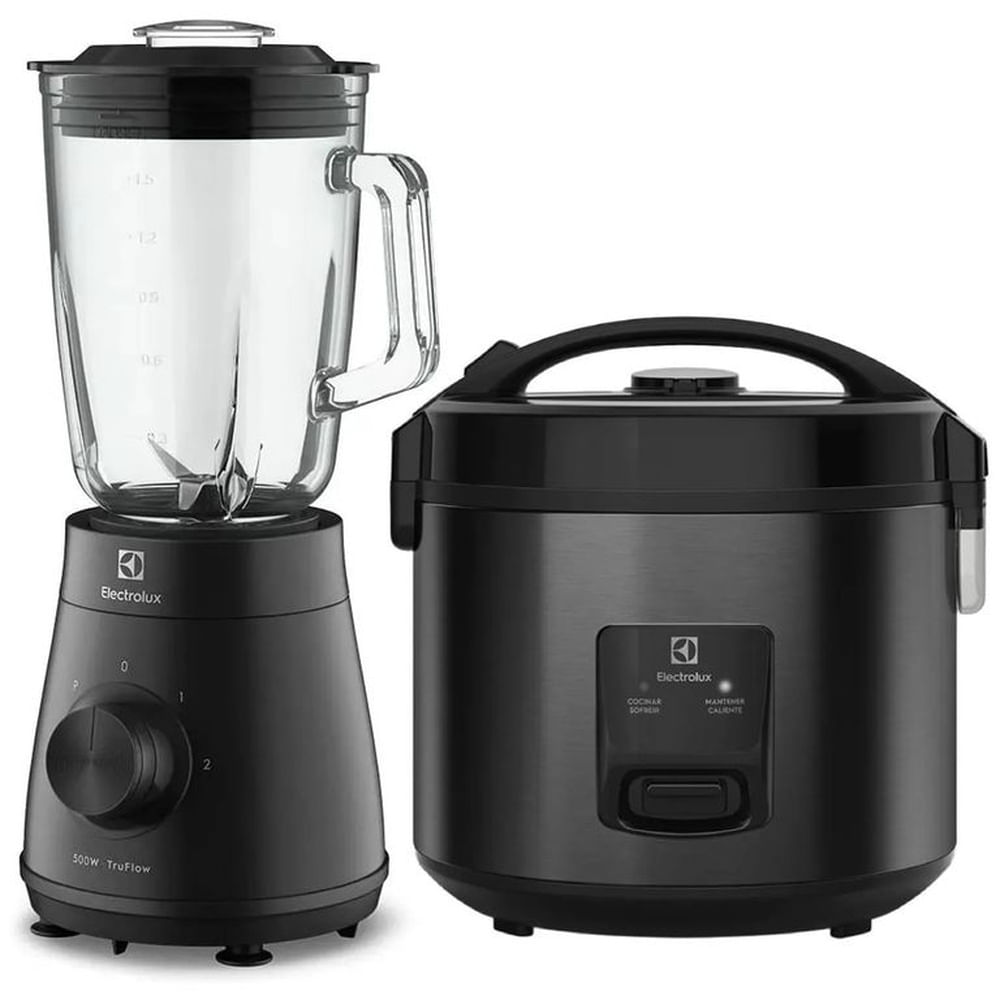 Licuadora Electrolux 500w con Tecnologia TruFlow EBS20 + Olla Arrocera Electrolux 35L ERC30