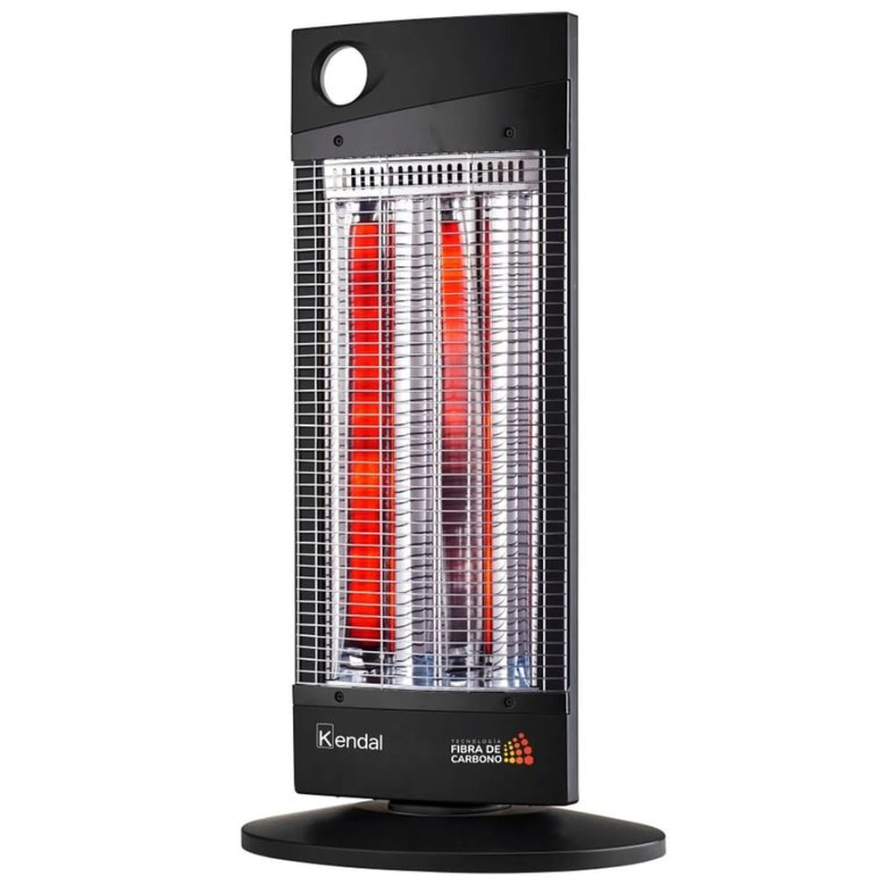 ESTUFA ELECTRICA FIBRA CARBONO KENDAL NSB-120K5 NEGRA 16 m2-1000w