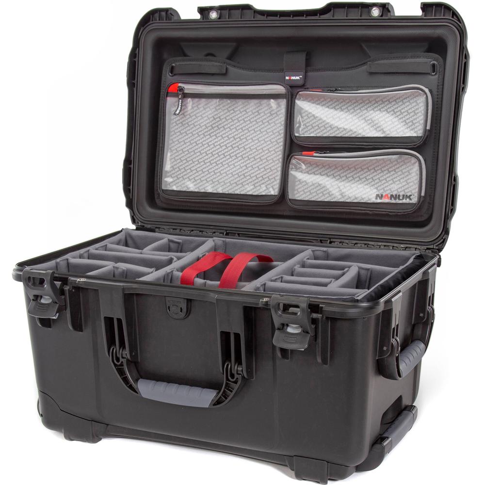 Nanuk 938 Funda Dura con Ruedas y Kit Pro para Fotografía - 51.1L, Impermeable, Resistent