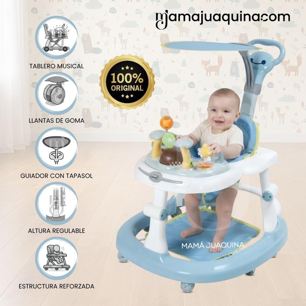 Andador con Tablero Didáctico FLAG Altura Regulable Sky Blue