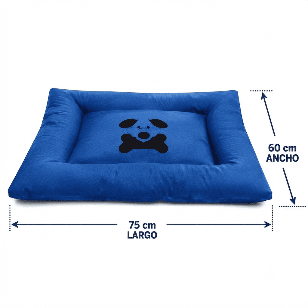 COLCHONETA DE NAPA PARA PERROS Y GATOS TALLA 2 - AZUL