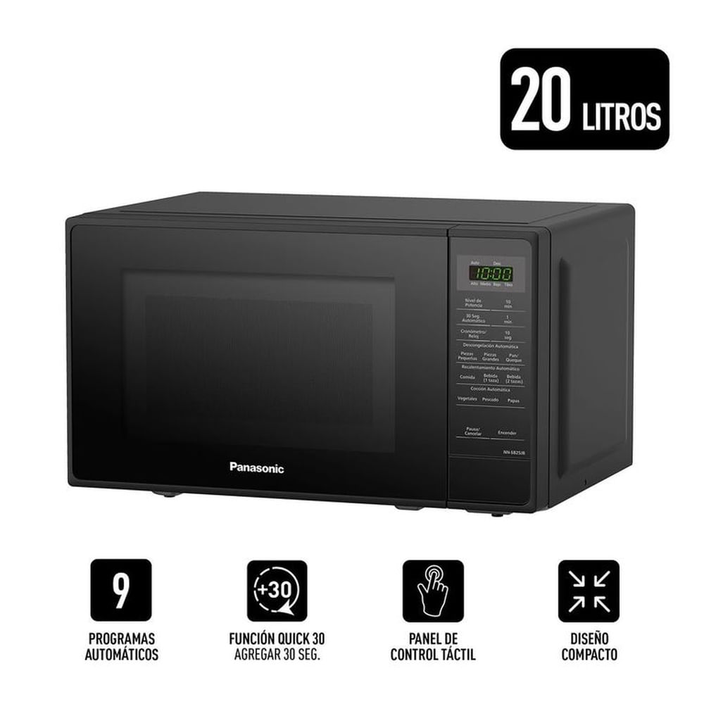 Horno Microondas  Panasonic 20L NN-SB25JBRPK
