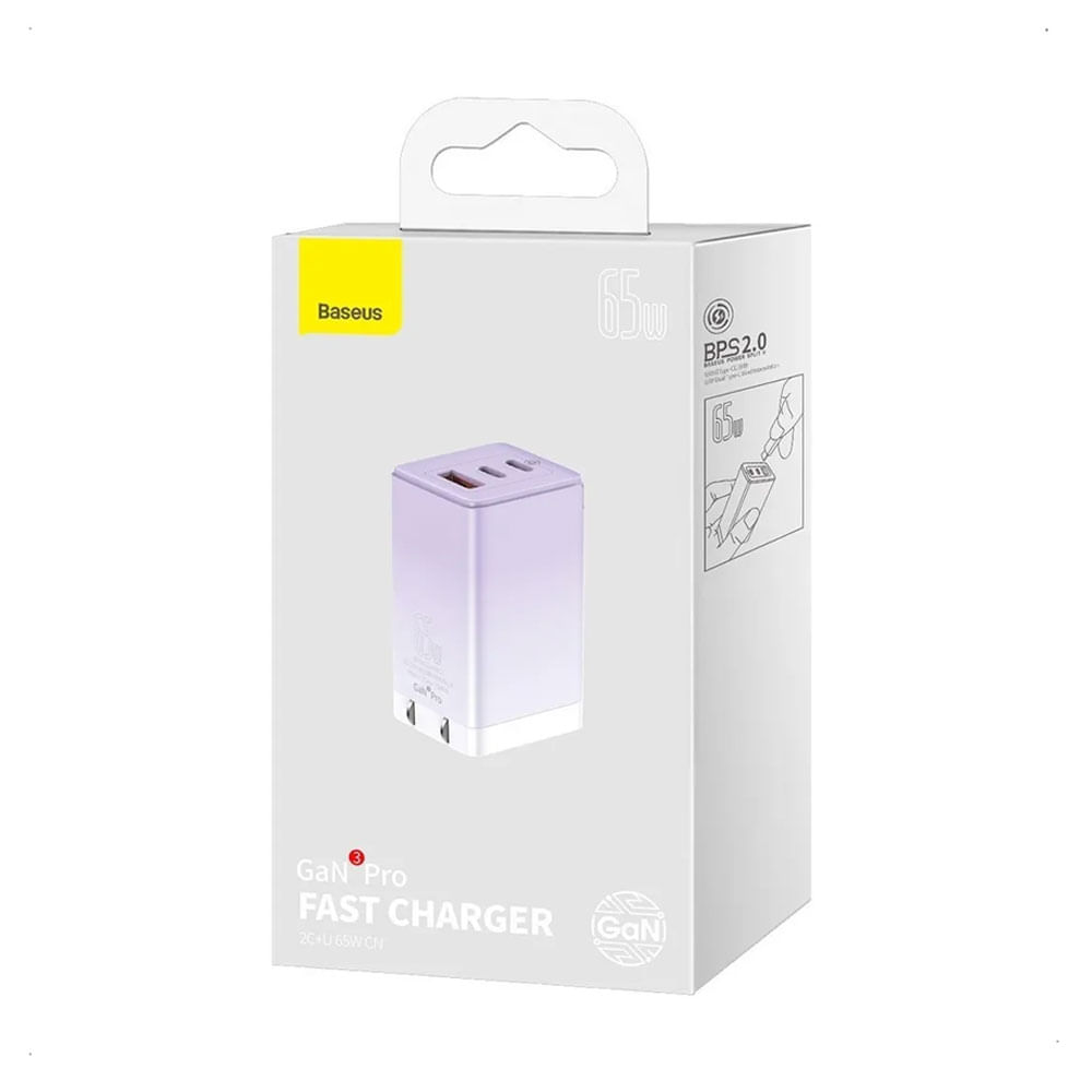 Cargador Baseus GaN3 Pro 65W - Fast Charger