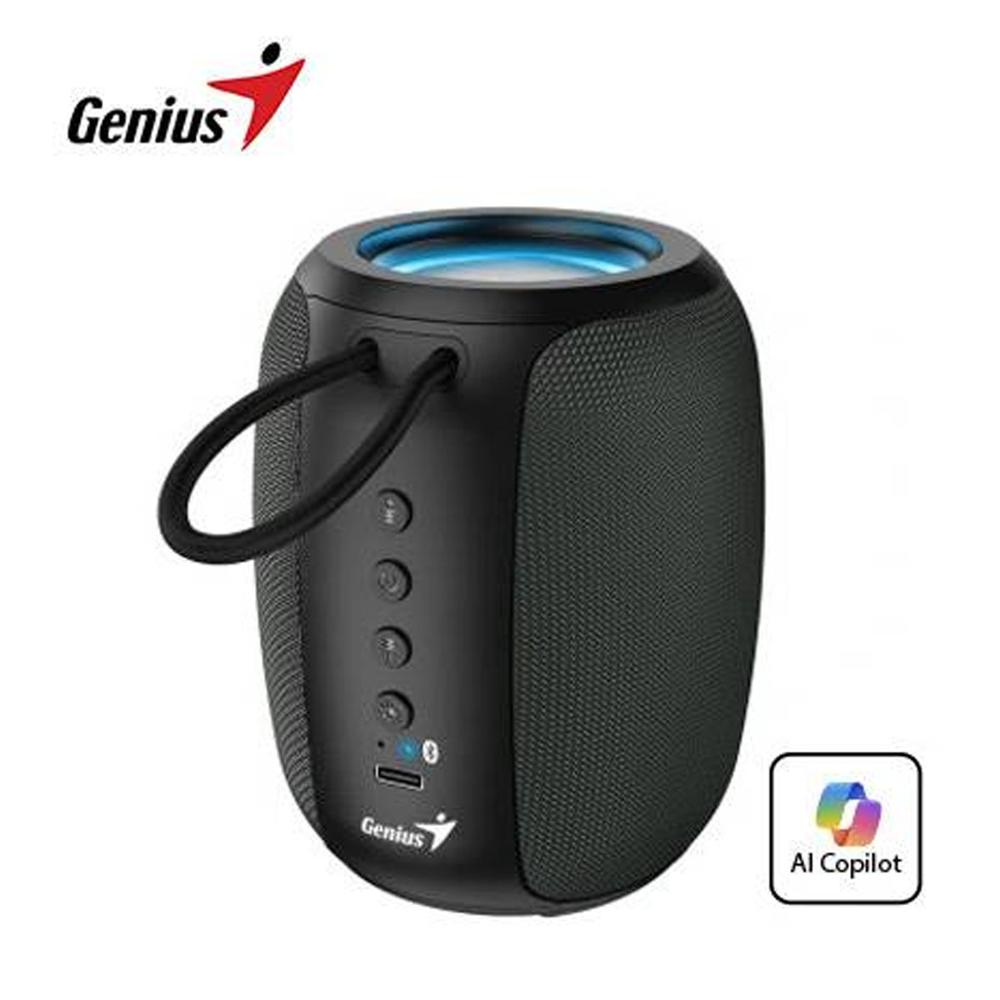PARLANTE GENIUS SP-915BT BLUETOOTH 5W 6H MIC AI COPILOT RGB BLACK GREY