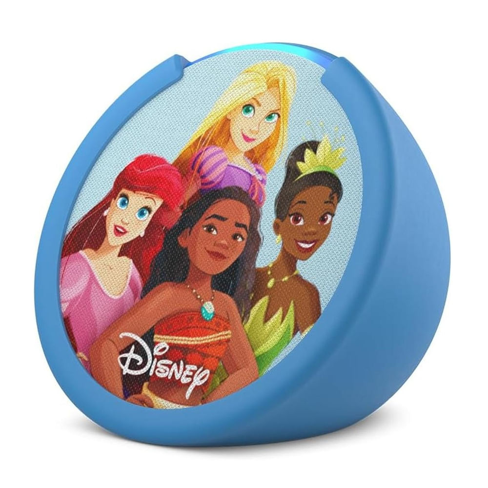Parlante Amazon Echo Pop Kids Princesas de Disney Celeste