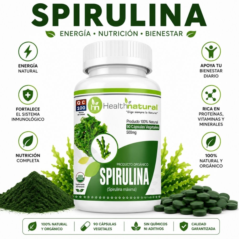 SPIRULINA HEALTHNATURAL 500MG