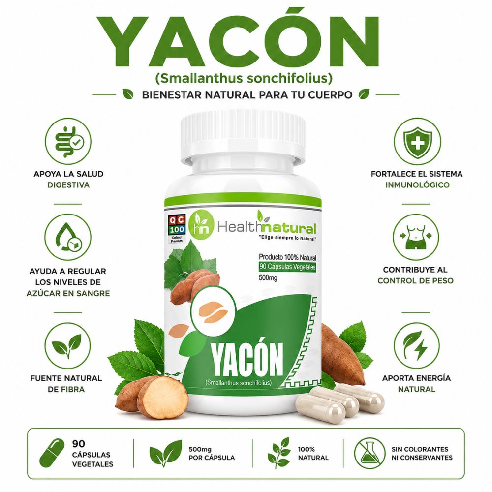 YACÓN HEALTHNATURAL 500MG