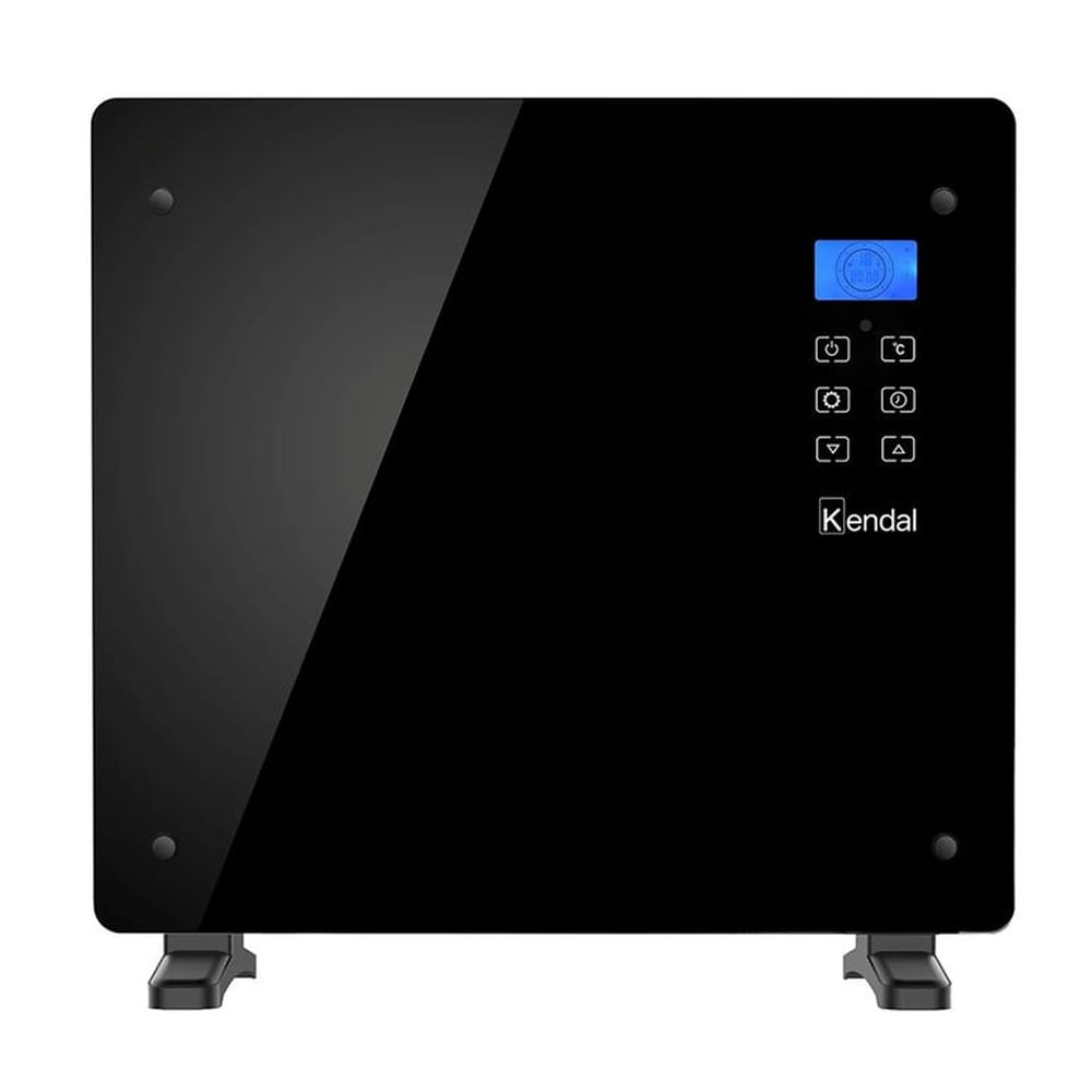 Panel Convector Eléctrico Vidrio KENDAL GH-10RM BLACK Calefacción Silenciosa