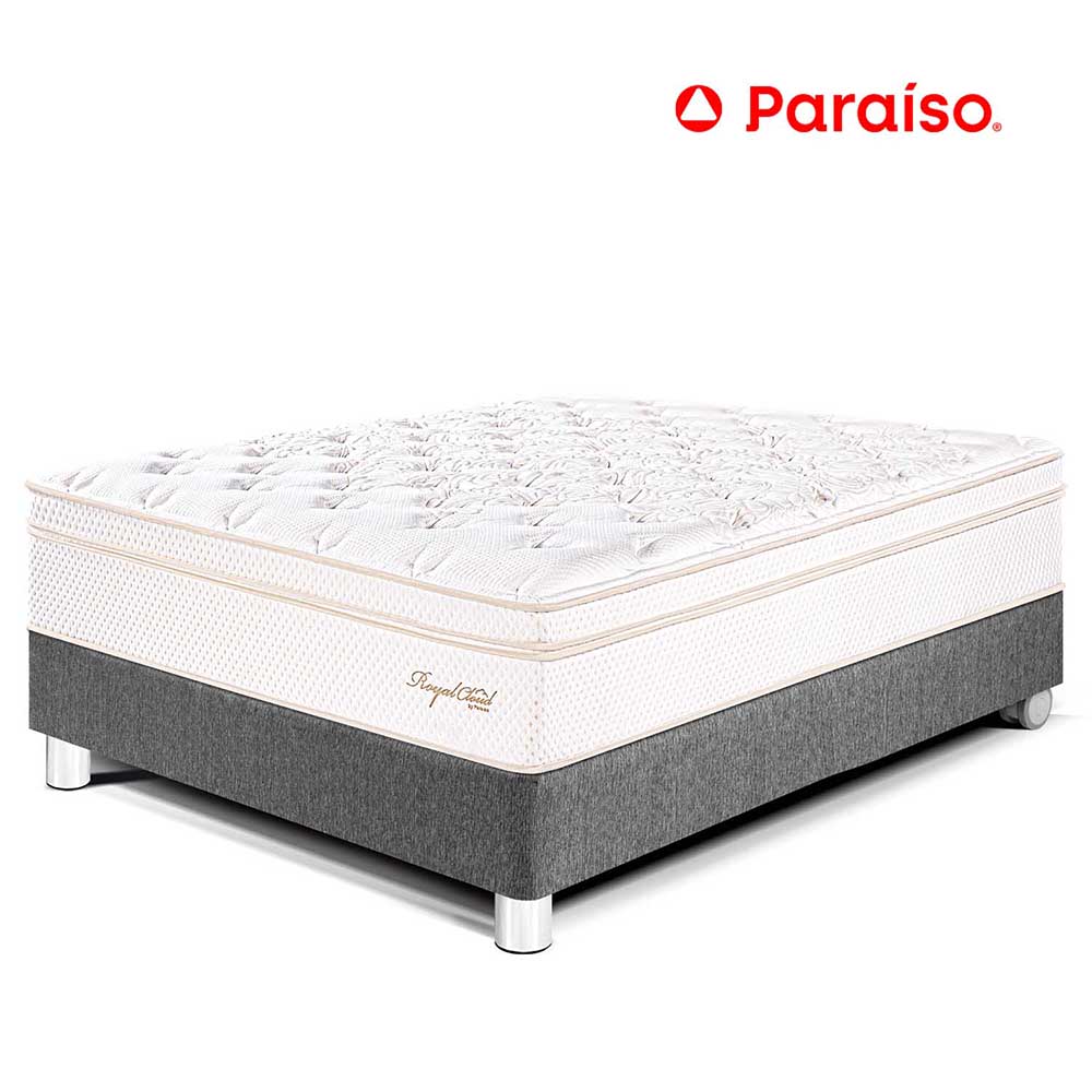 Cama Royal Cloud - Gris 1.5 Plz