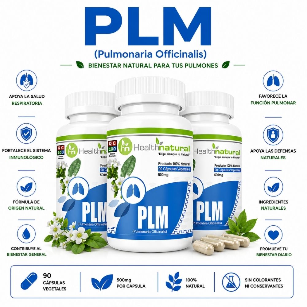 PACK 3 PLM PULMONARIA HEALTHNATURAL 1500MG
