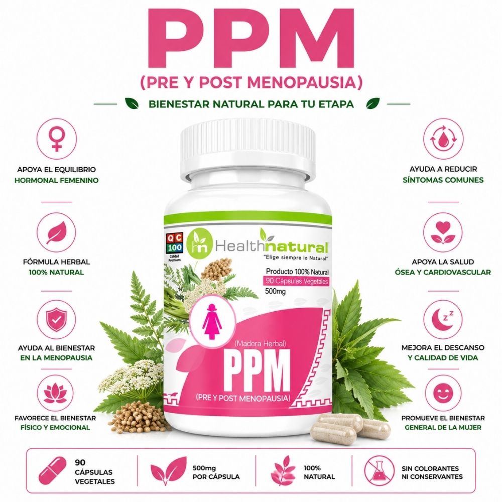 PPM PRE Y POST MENOPAUSIA HEALTHNATURAL 500MG