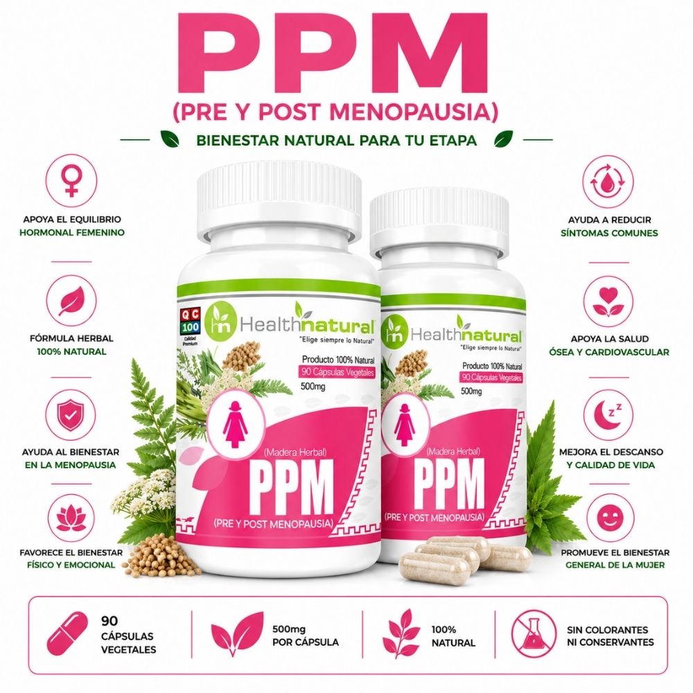 PACK 2 PPM PRE Y POST MENOPAUSIA  HEALTHNATURAL 1000MG