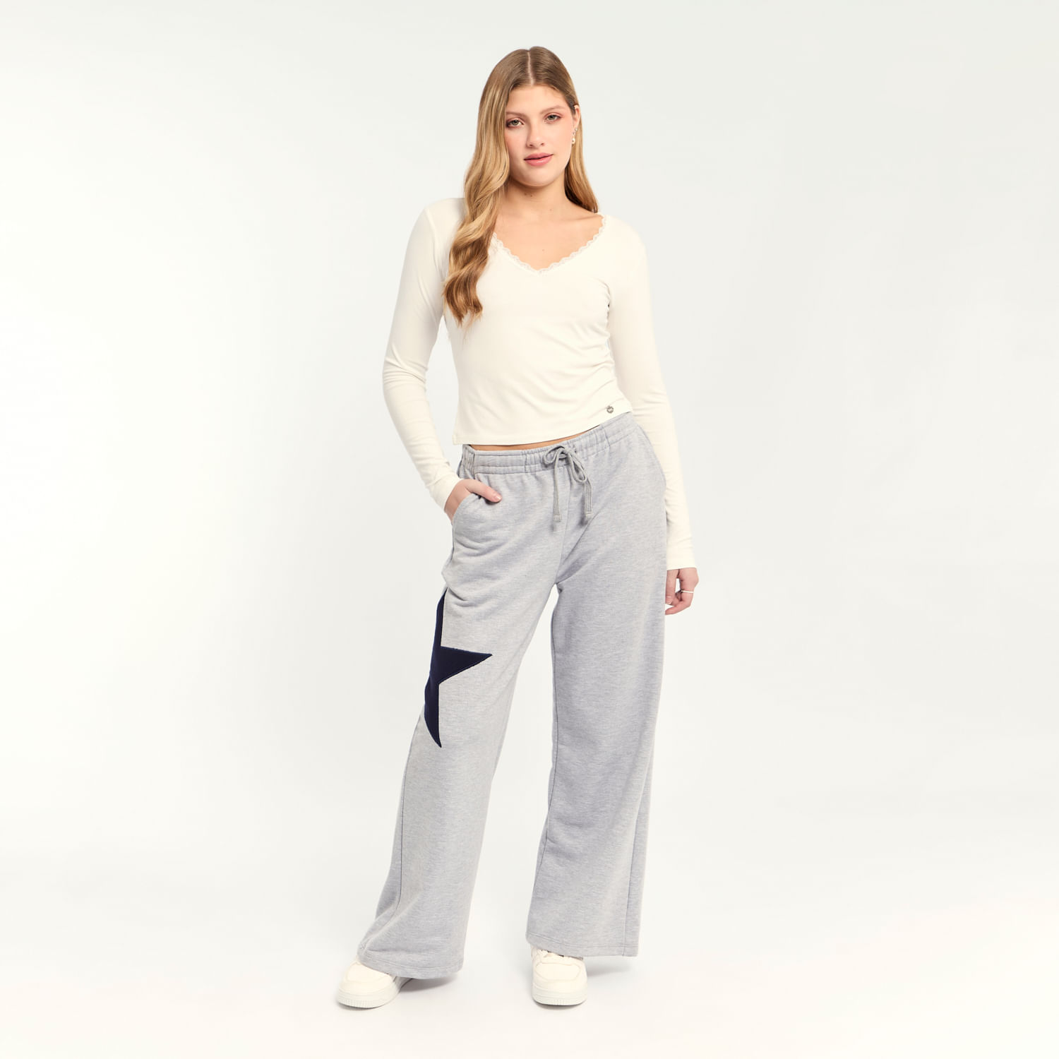 Pantalón Mujer Milk Superstar Gris L