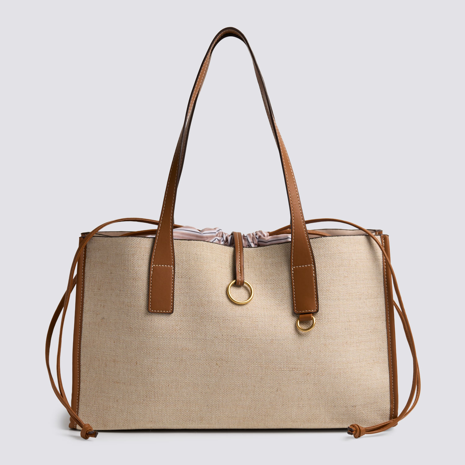 Cartera Malabar Diana Asa Ecru