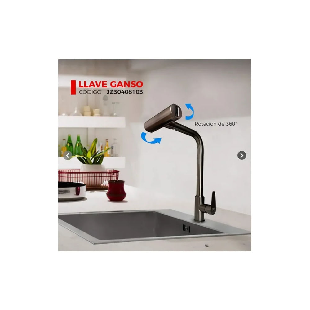 LLAVE DE COCINA AL MUEBLE GUN GRIS JZ30408103 Gris