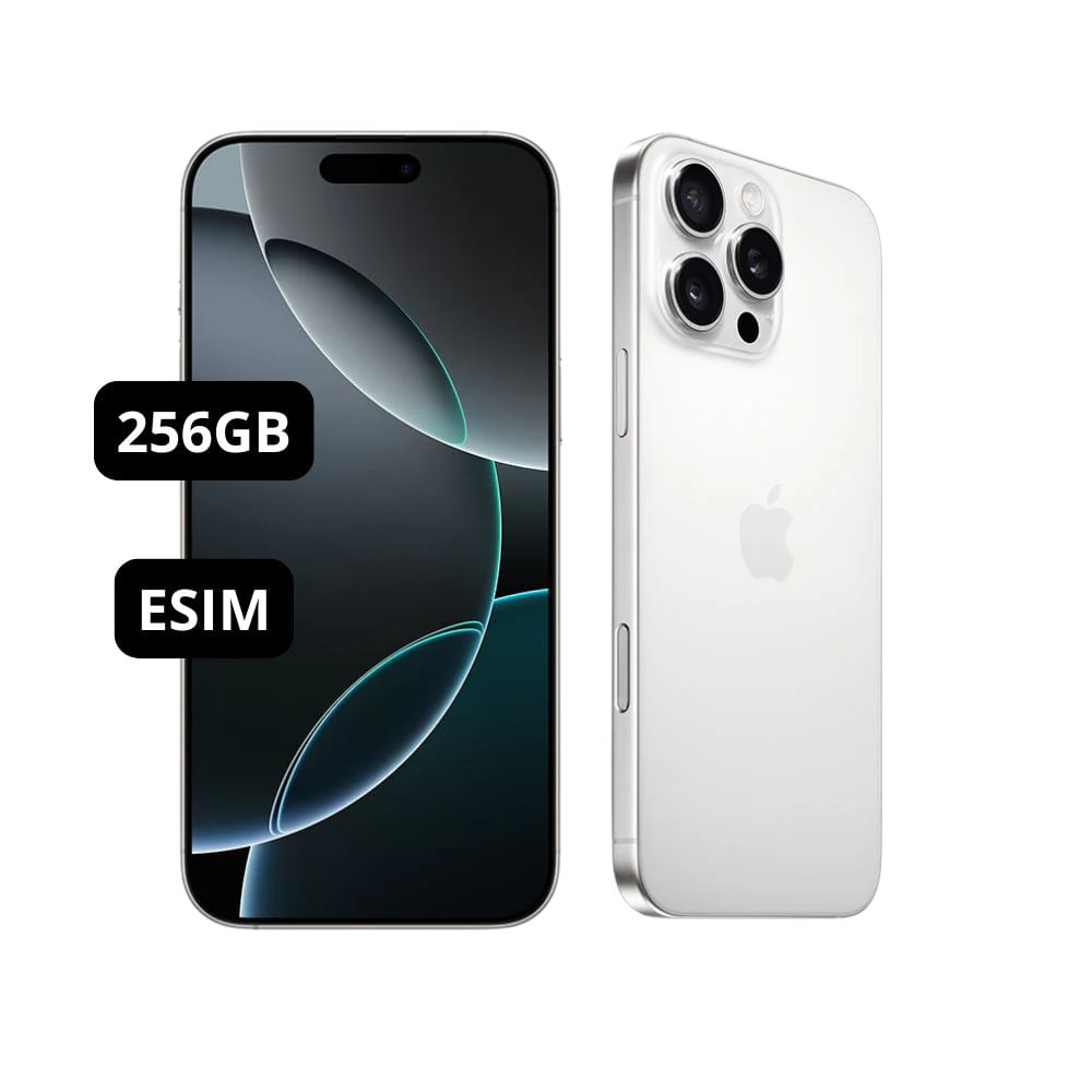 iPhone 16 Pro Max 256GB Seminuevo  White Titanium - Incluye Mica Case y Cargador Ugreen de regalo