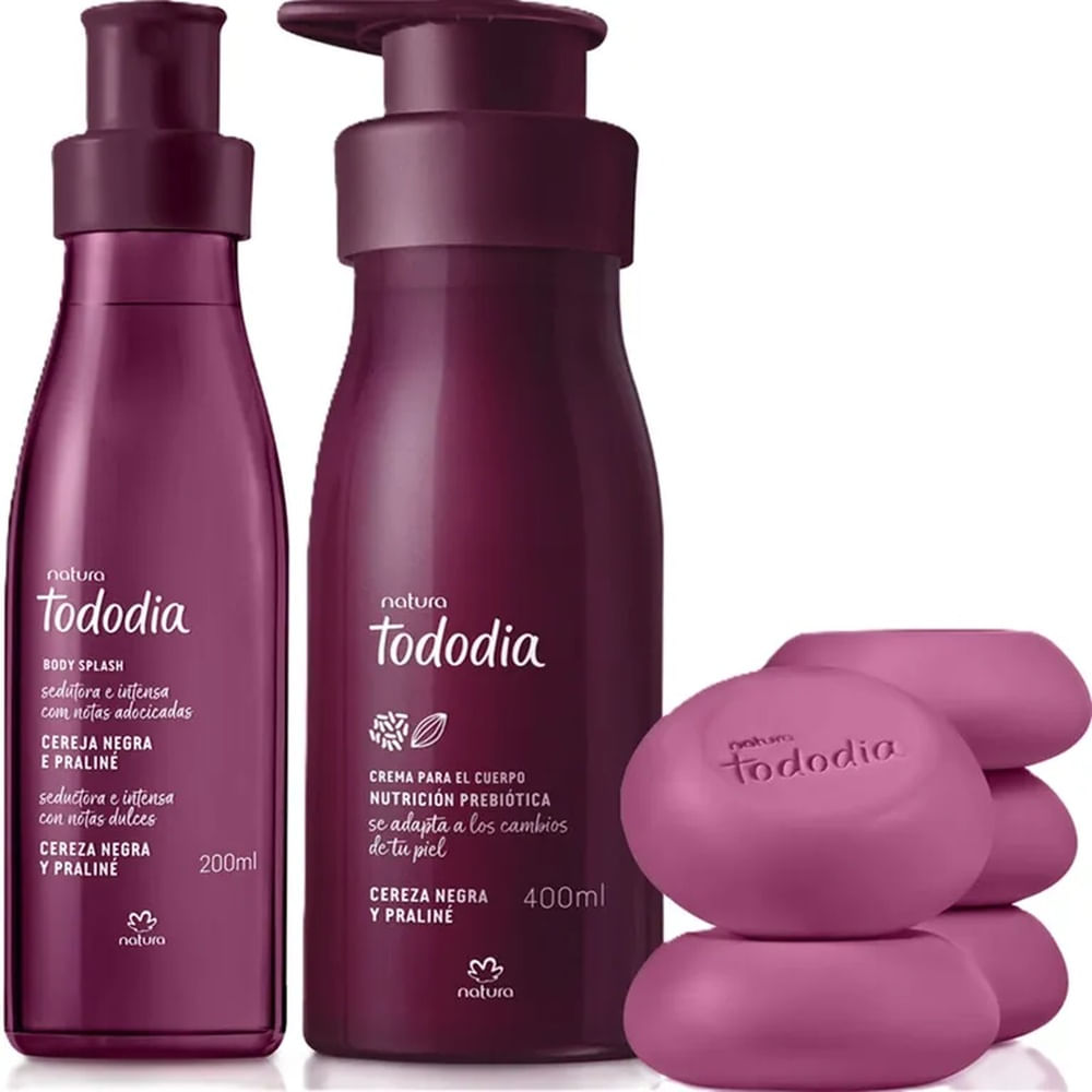Kit Tododia Cereza Negra y praline aroma dulce frutal de Natura